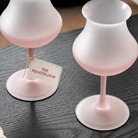 Rosé Mist Frosted Coupe Glass – French Style Cocktail Stemware