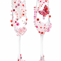 Celebration Luxe DIY Wedding Champagne Coupe Set – Couple Gift Edition