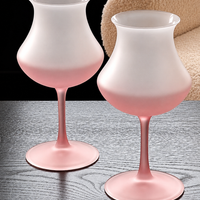 Rosé Mist Frosted Coupe Glass – French Style Cocktail Stemware