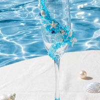 Ocean Whisper Bridal Toast Glass Set – Handmade Custom Couple Gift