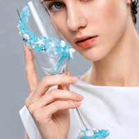 Ocean Whisper Bridal Toast Glass Set – Handmade Custom Couple Gift