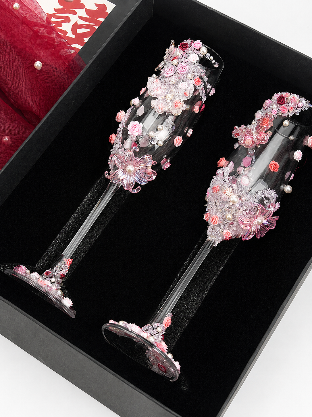 Celebration Luxe DIY Wedding Champagne Coupe Set – Couple Gift Edition
