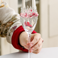 Newlywed Celebration Champagne Glass Set – Elegant Bridal Gift Pair